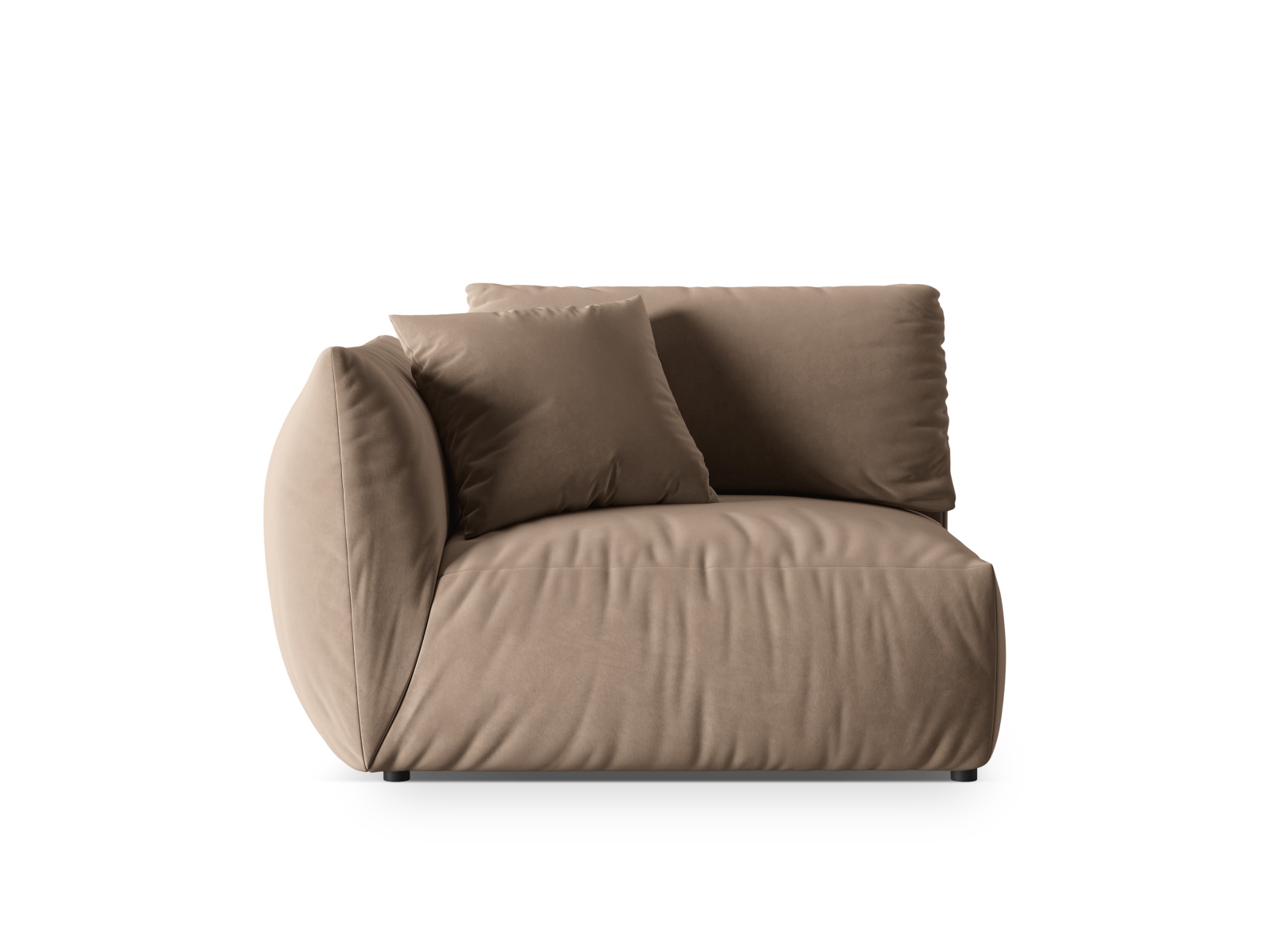 Velvet Modul Left, "Chris", 1 Seat, 130x100x80