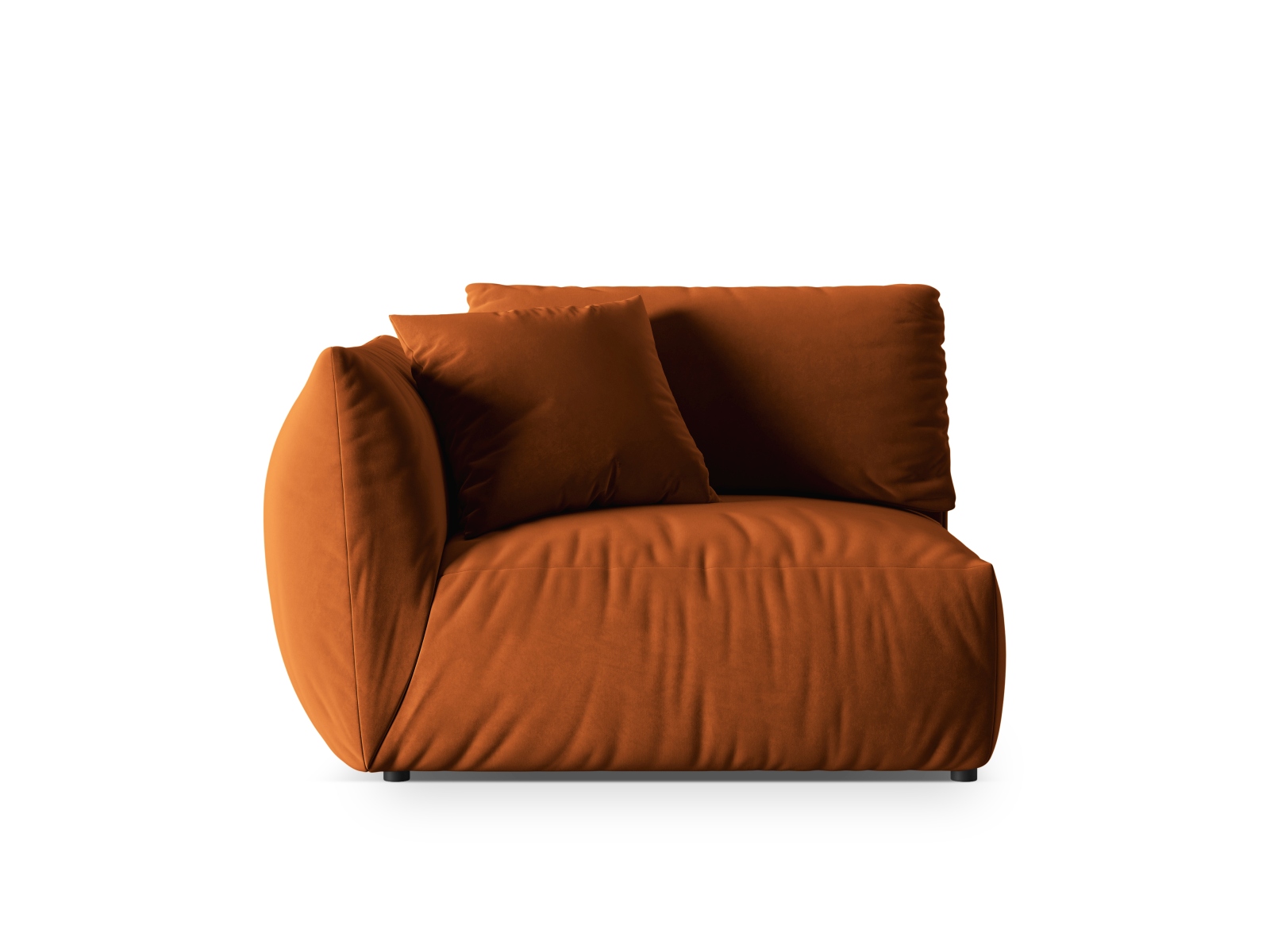 Velvet Modul Left, "Chris", 1 Seat, 130x100x80