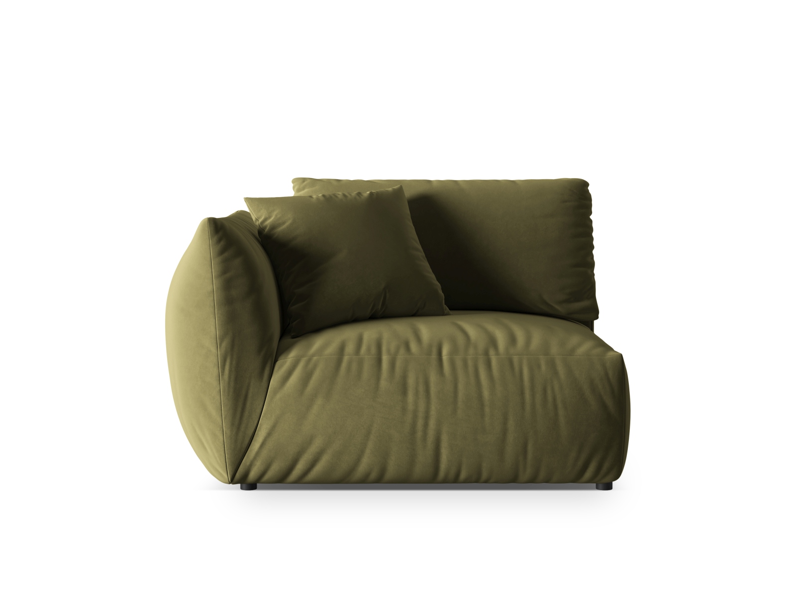 Velvet Modul Left, "Chris", 1 Seat, 130x100x80