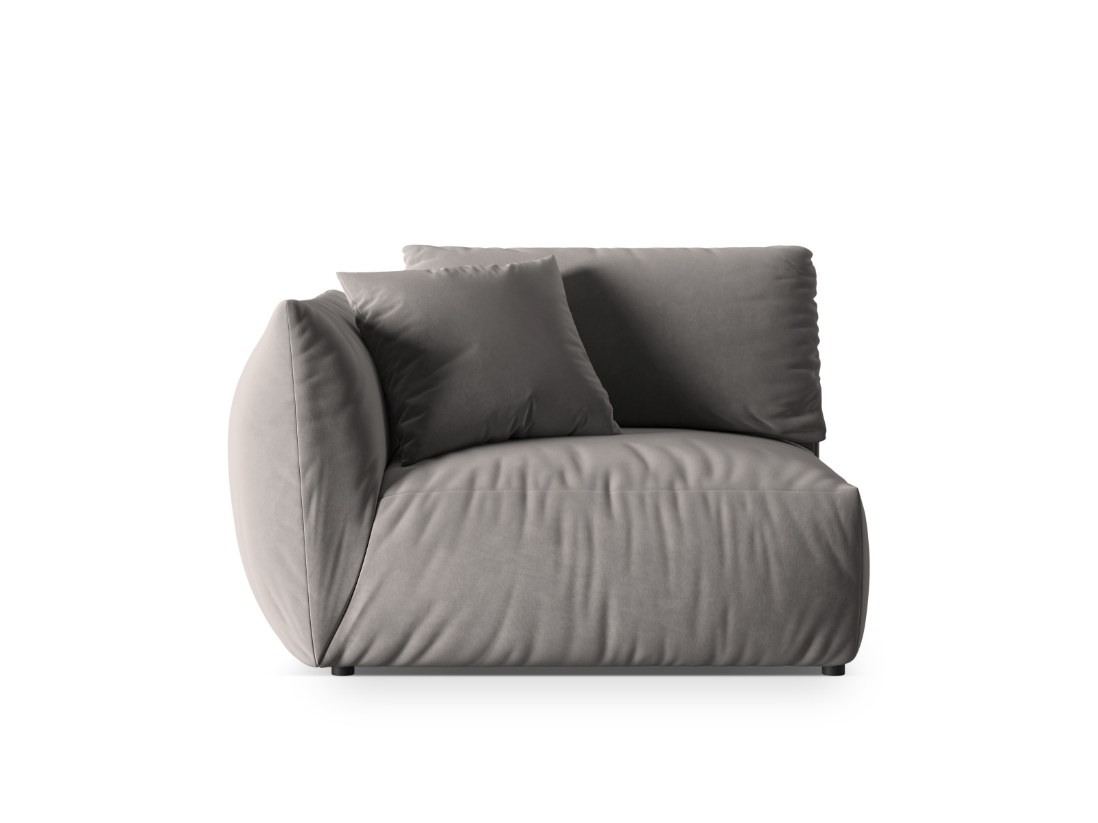 Velvet Modul Left, "Chris", 1 Seat, 130x100x80