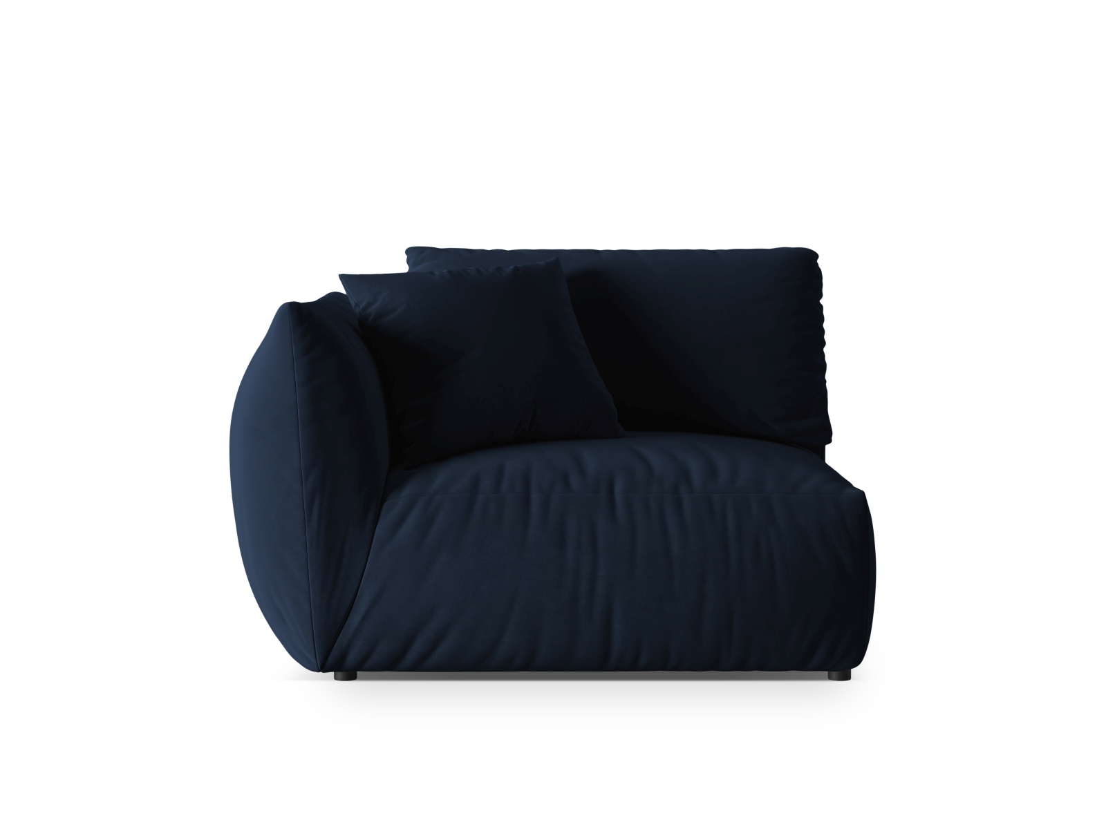 Velvet Modul Left, "Chris", 1 Seat, 130x100x80