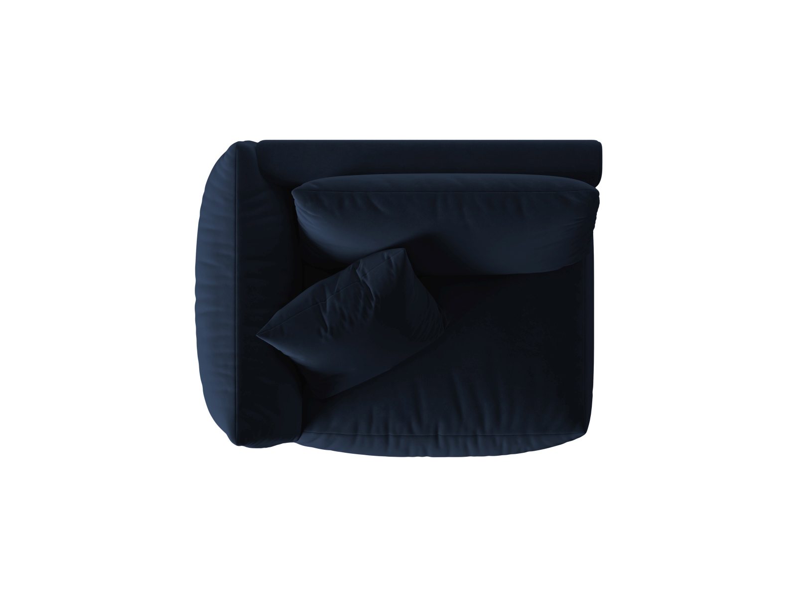 Velvet Modul Left, "Chris", 1 Seat, 130x100x80