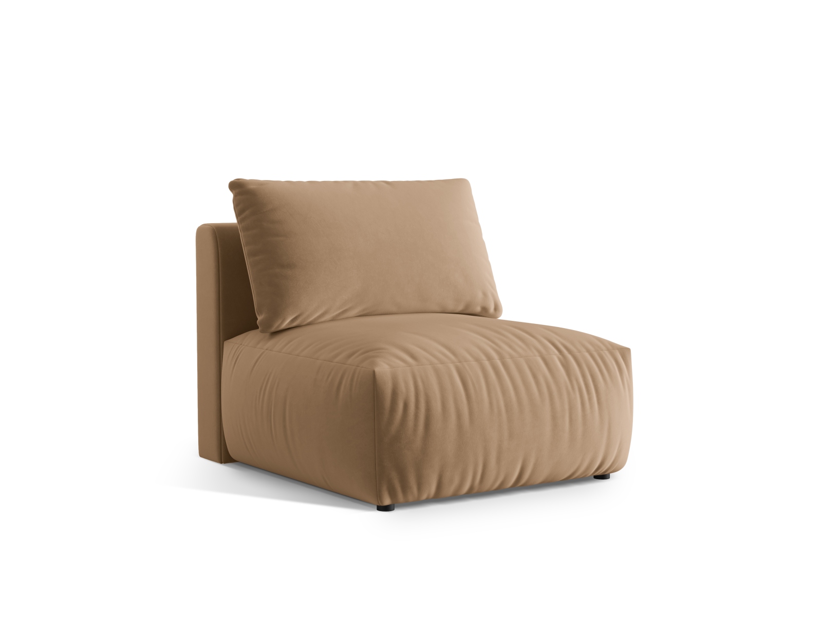 Velvet Modul Armless, "Chris", 1 Seat, 85x100x80