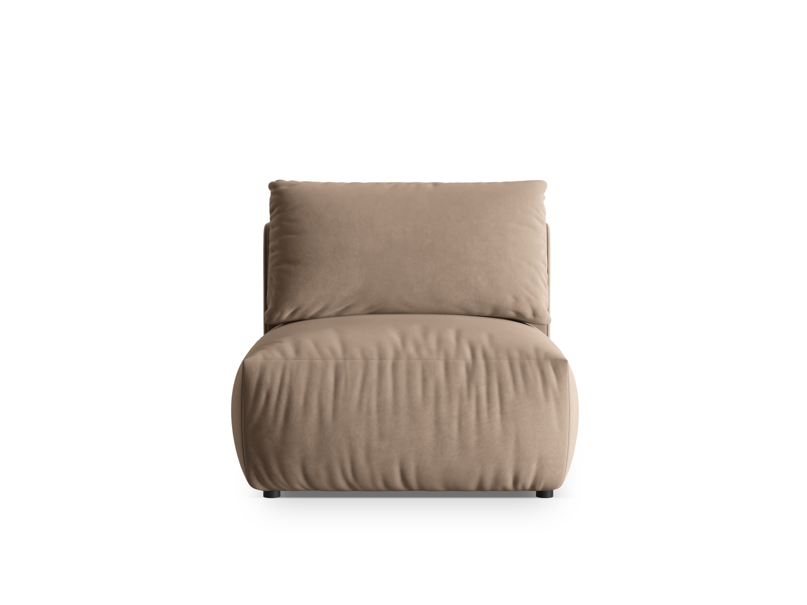 Velvet Modul Armless, "Chris", 1 Seat, 85x100x80