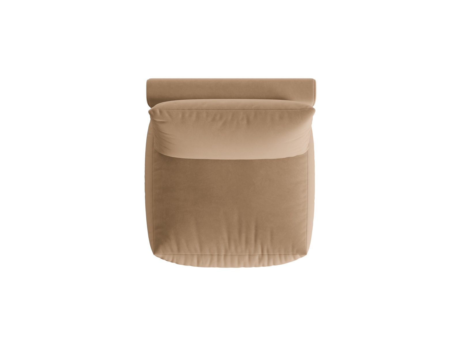 Velvet Modul Armless, "Chris", 1 Seat, 85x100x80