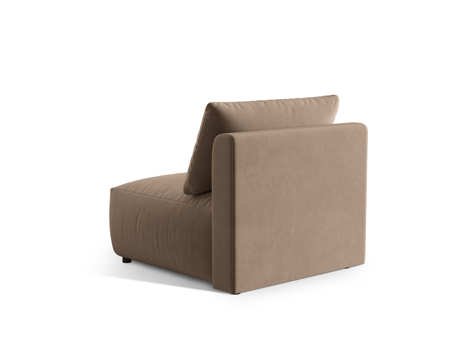 Velvet Modul Armless, "Chris", 1 Seat, 85x100x80