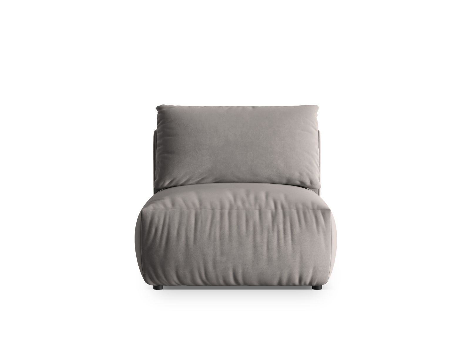 Velvet Modul Armless, "Chris", 1 Seat, 85x100x80