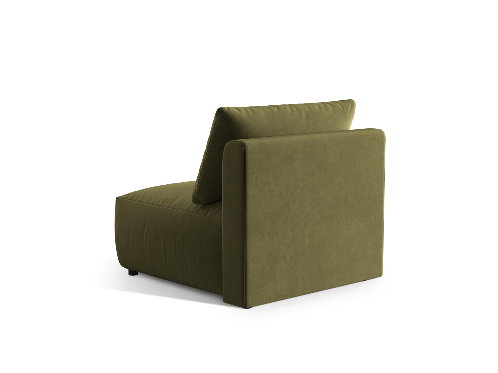 Velvet Modul Armless, "Chris", 1 Seat, 85x100x80