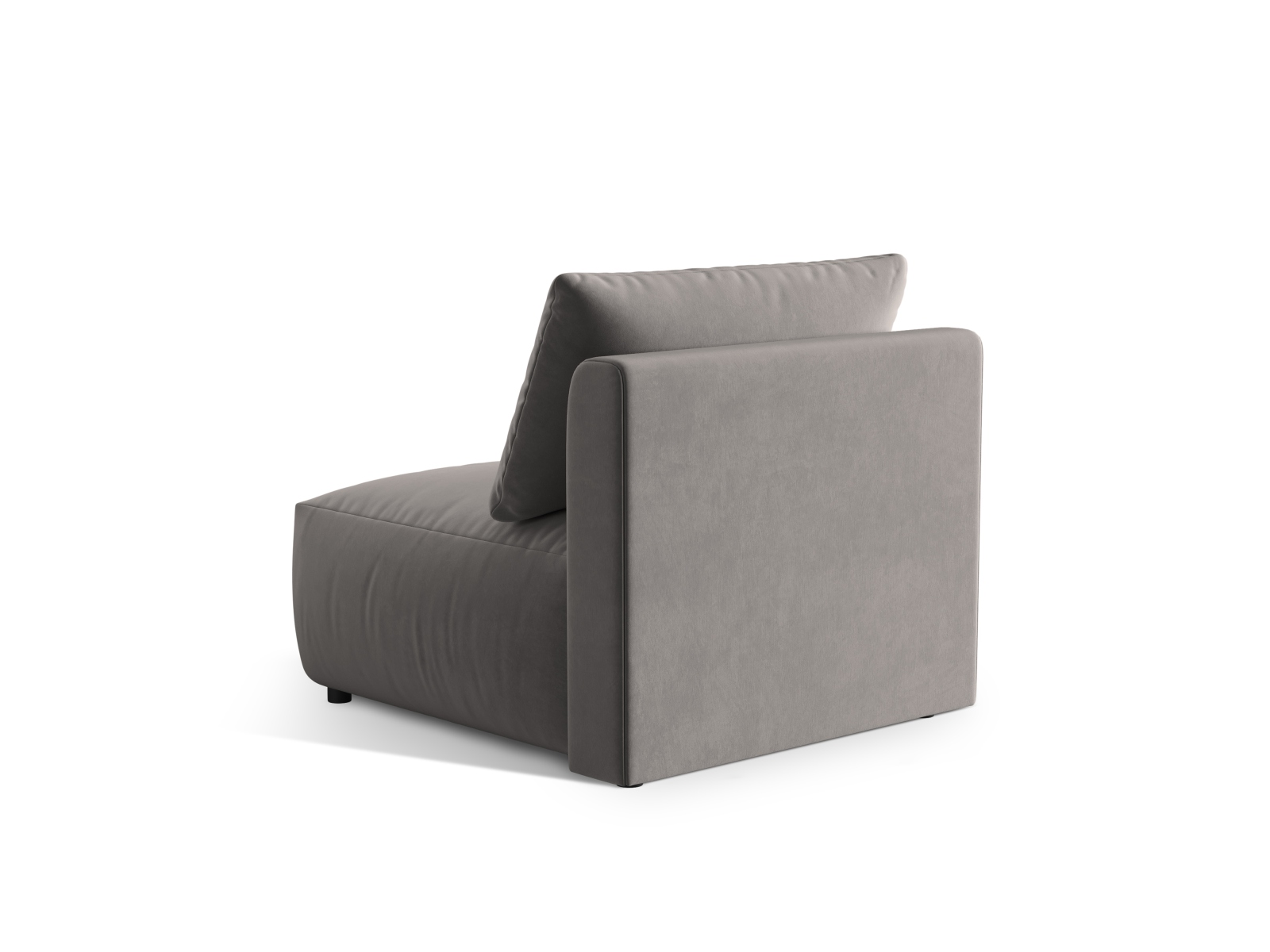 Velvet Modul Armless, "Chris", 1 Seat, 85x100x80
