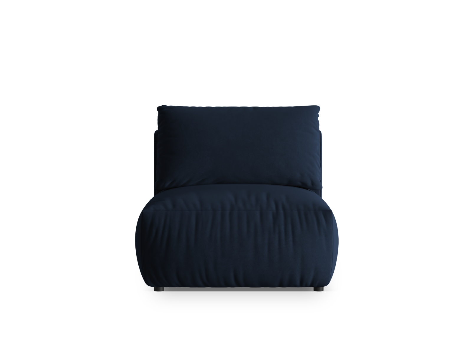 Velvet Modul Armless, "Chris", 1 Seat, 85x100x80