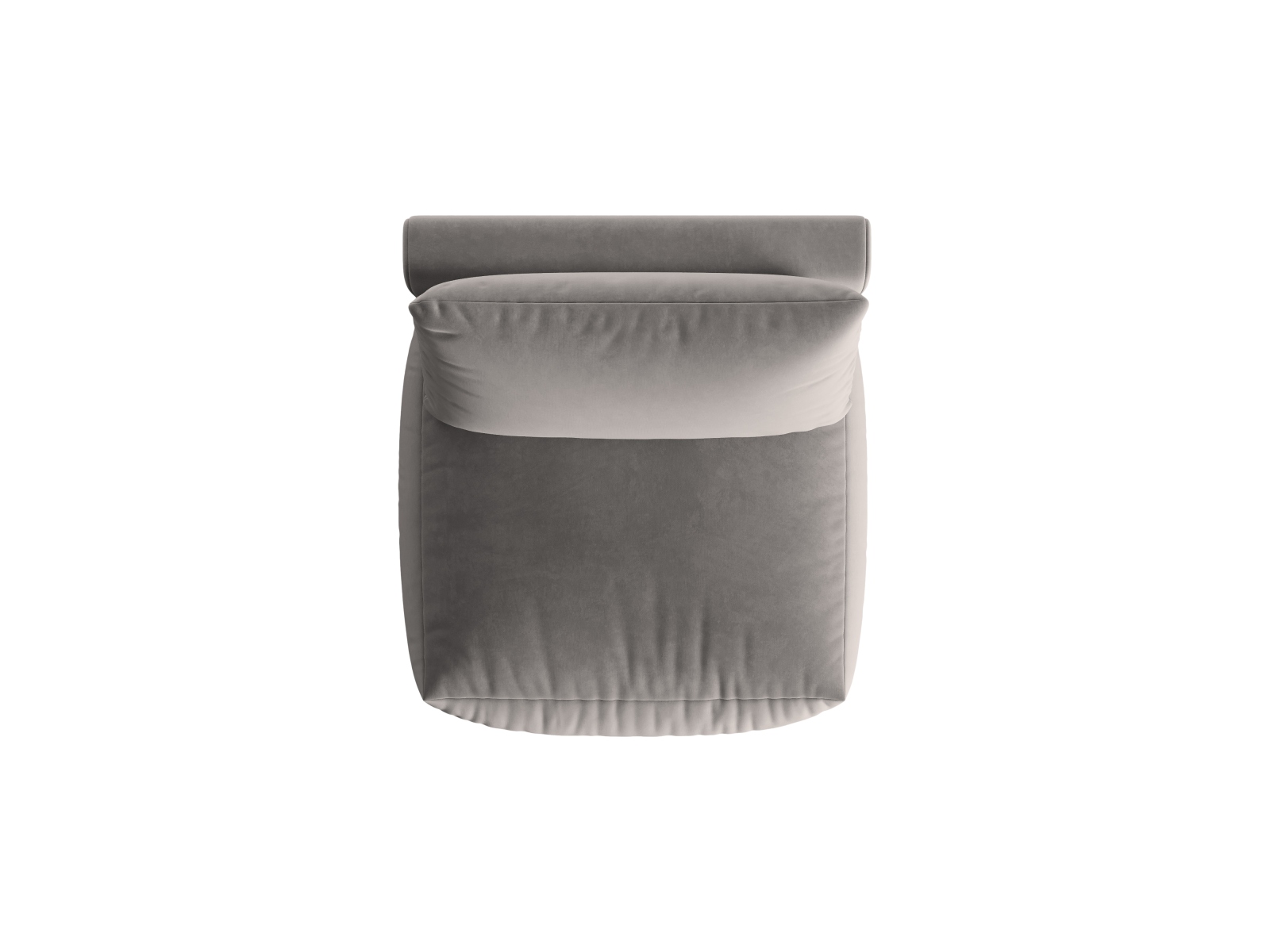 Velvet Modul Armless, "Chris", 1 Seat, 85x100x80