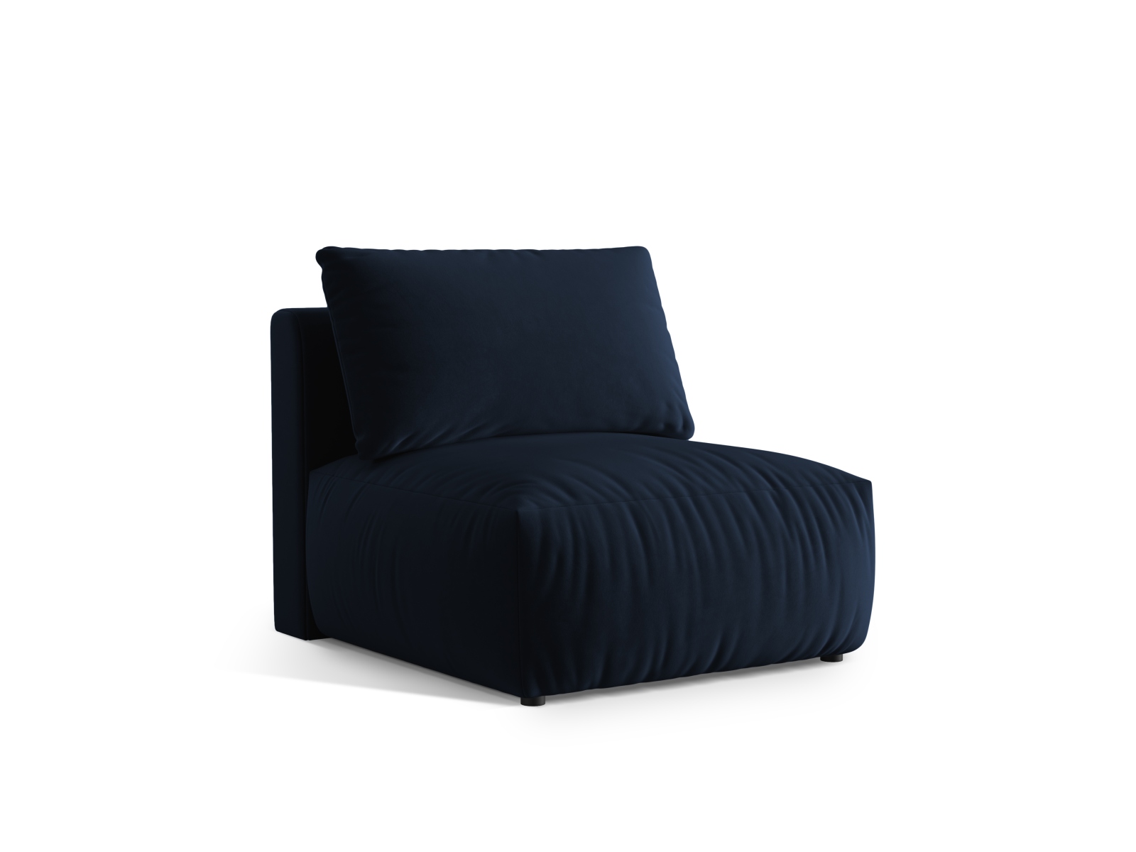 Velvet Modul Armless, "Chris", 1 Seat, 85x100x80