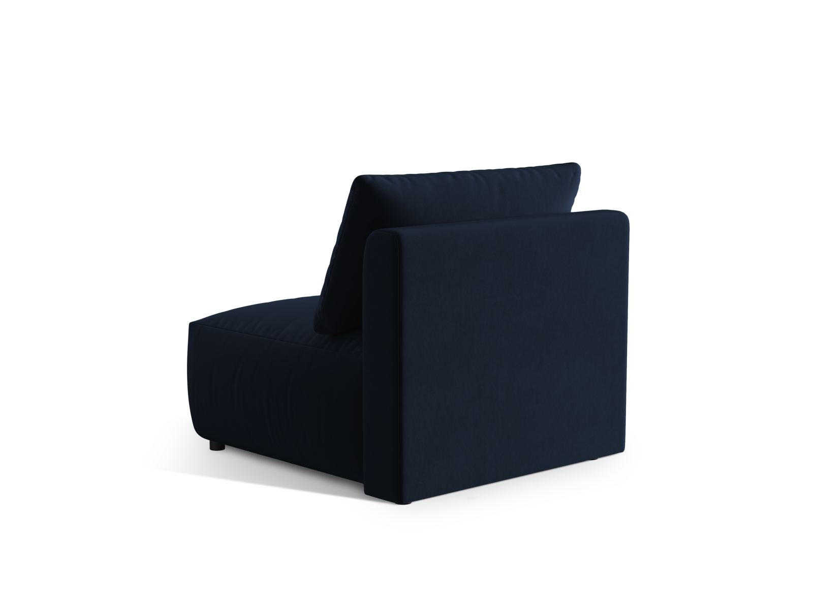 Velvet Modul Armless, "Chris", 1 Seat, 85x100x80
