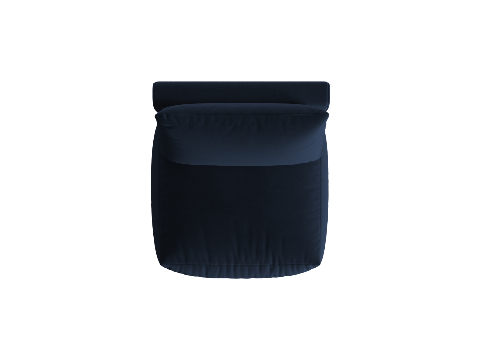 Velvet Modul Armless, "Chris", 1 Seat, 85x100x80