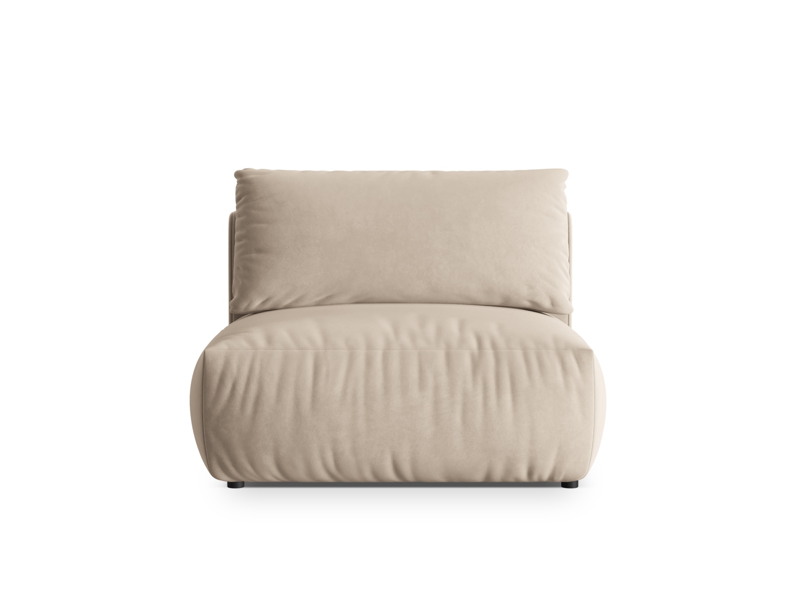 Velvet Modul Armless, "Chris", 1 Seat, 105x100x80
