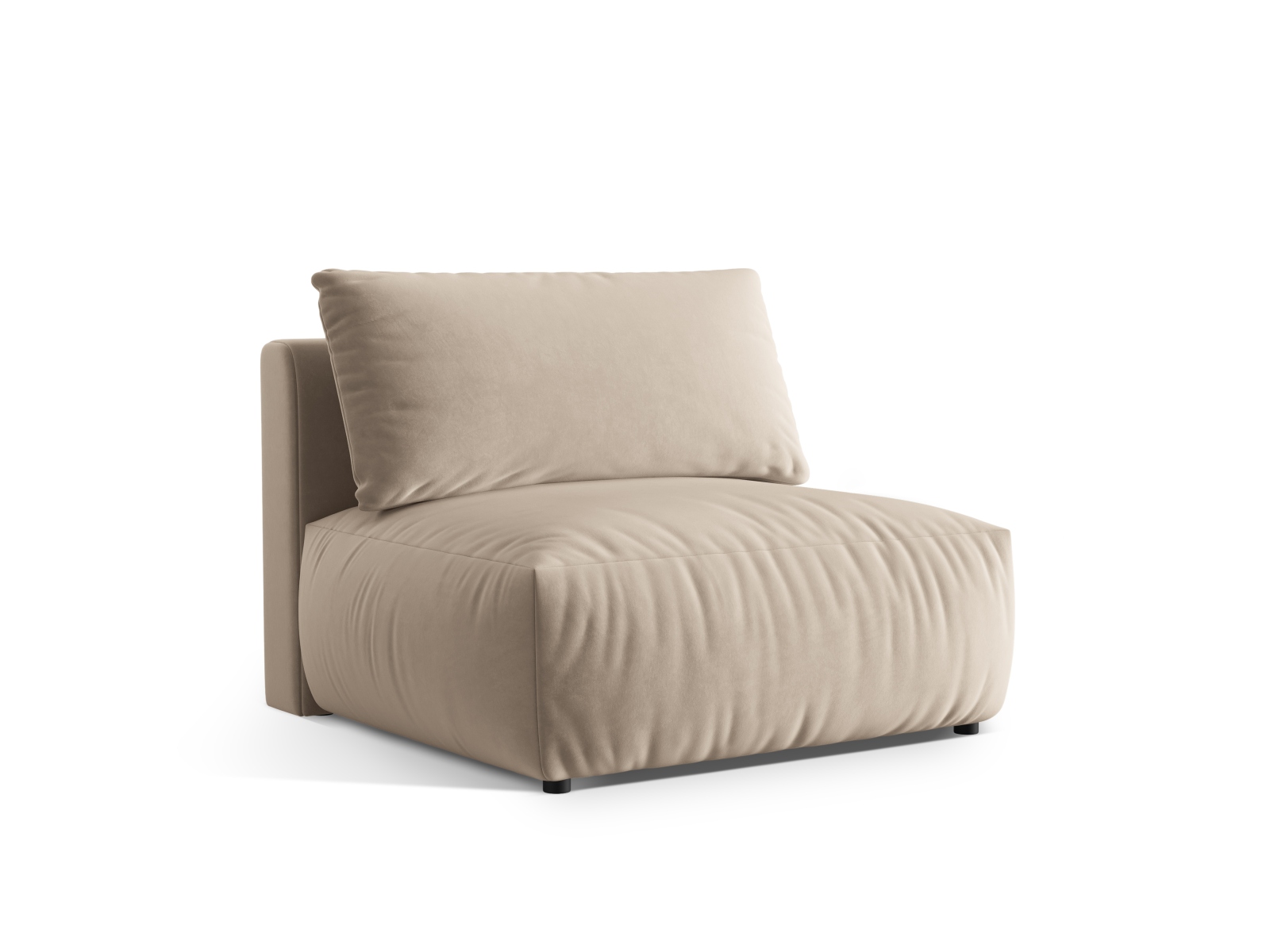 Velvet Modul Armless, "Chris", 1 Seat, 105x100x80