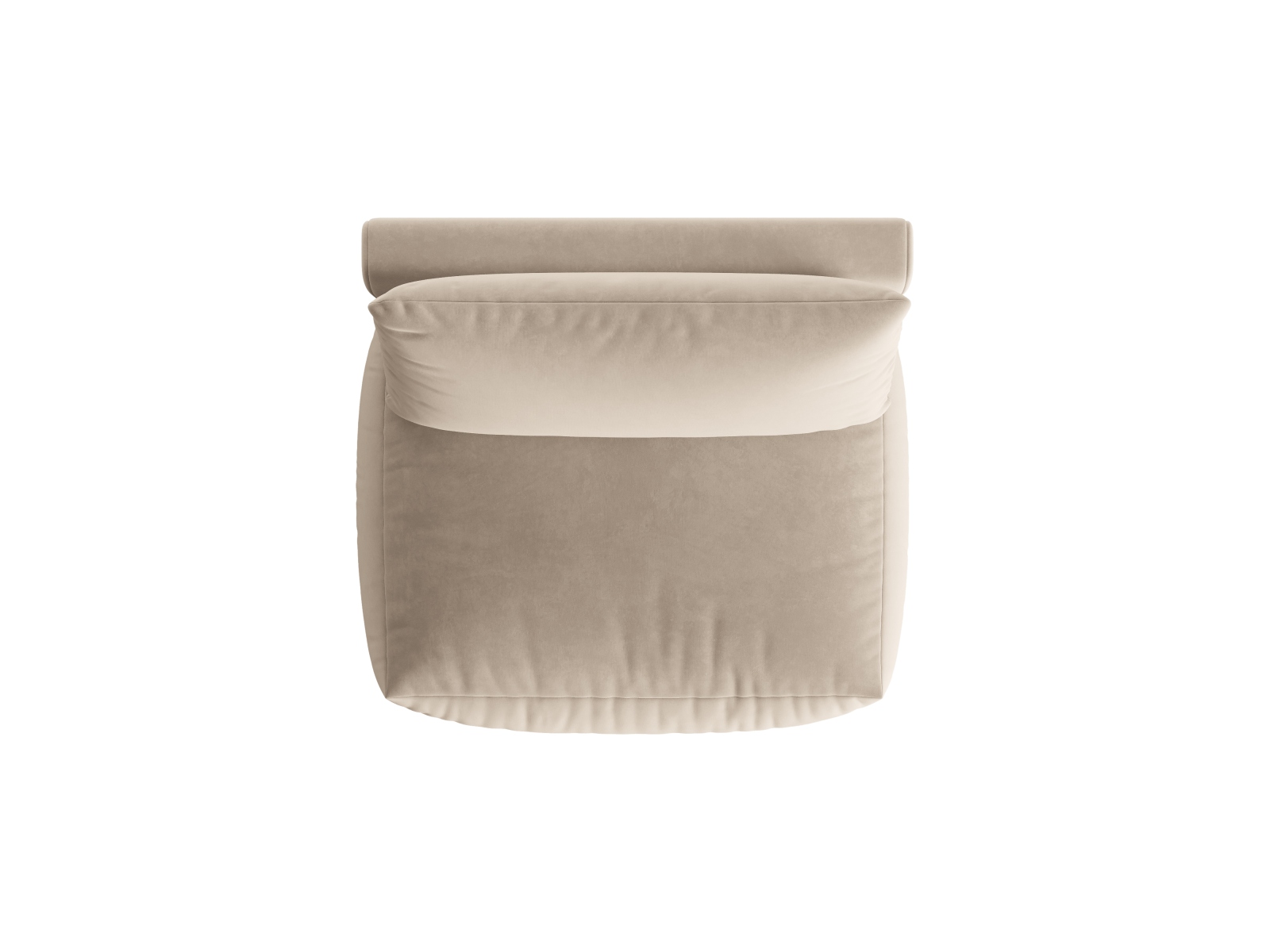 Velvet Modul Armless, "Chris", 1 Seat, 105x100x80