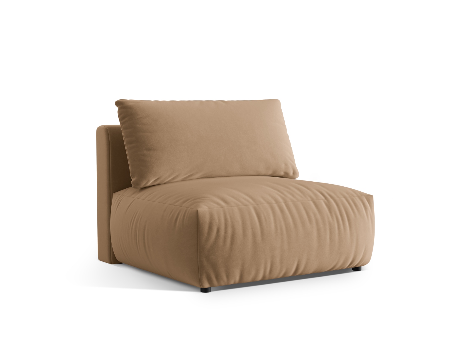 Velvet Modul Armless, "Chris", 1 Seat, 105x100x80