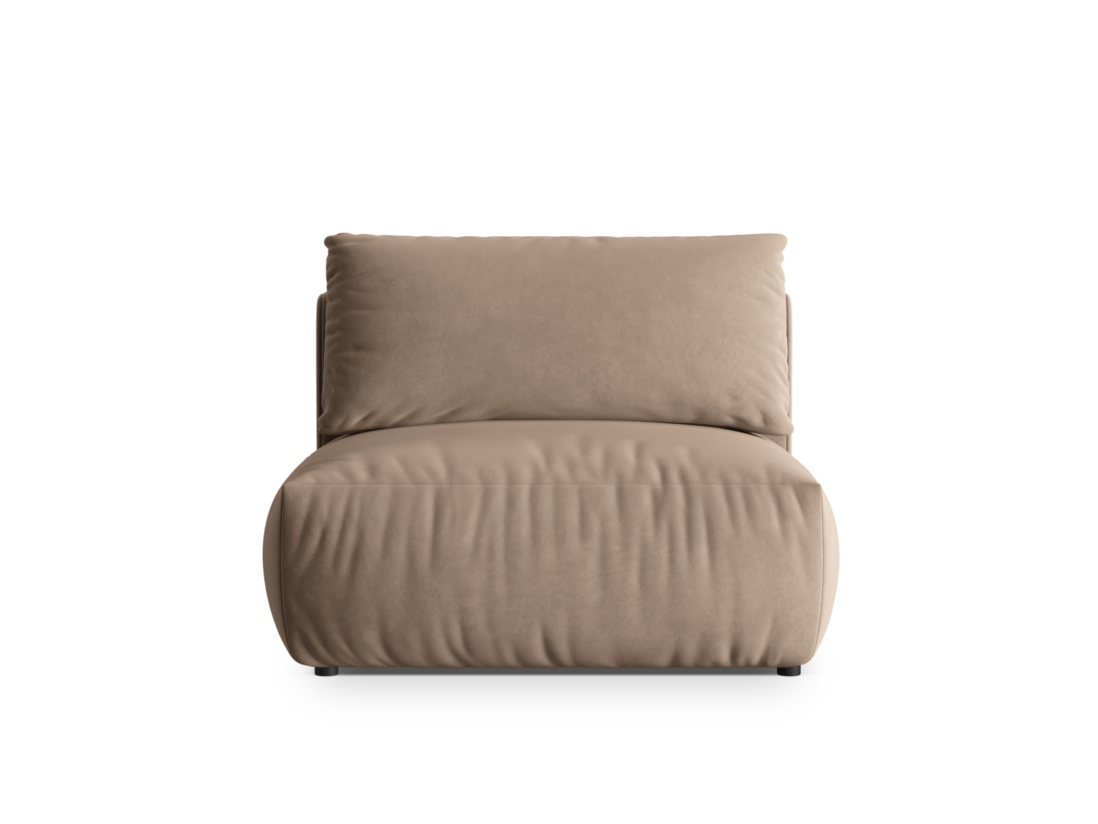Velvet Modul Armless, "Chris", 1 Seat, 105x100x80