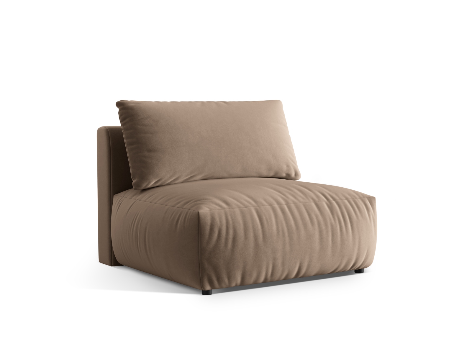 Velvet Modul Armless, "Chris", 1 Seat, 105x100x80