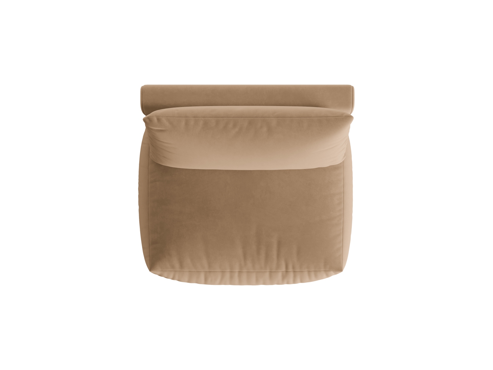 Velvet Modul Armless, "Chris", 1 Seat, 105x100x80