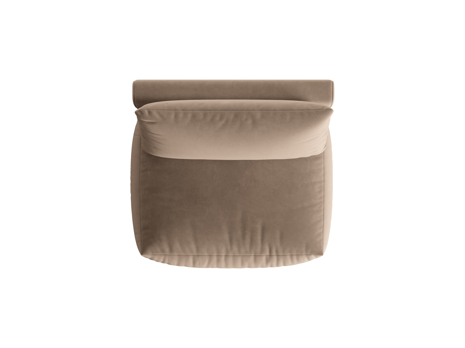 Velvet Modul Armless, "Chris", 1 Seat, 105x100x80