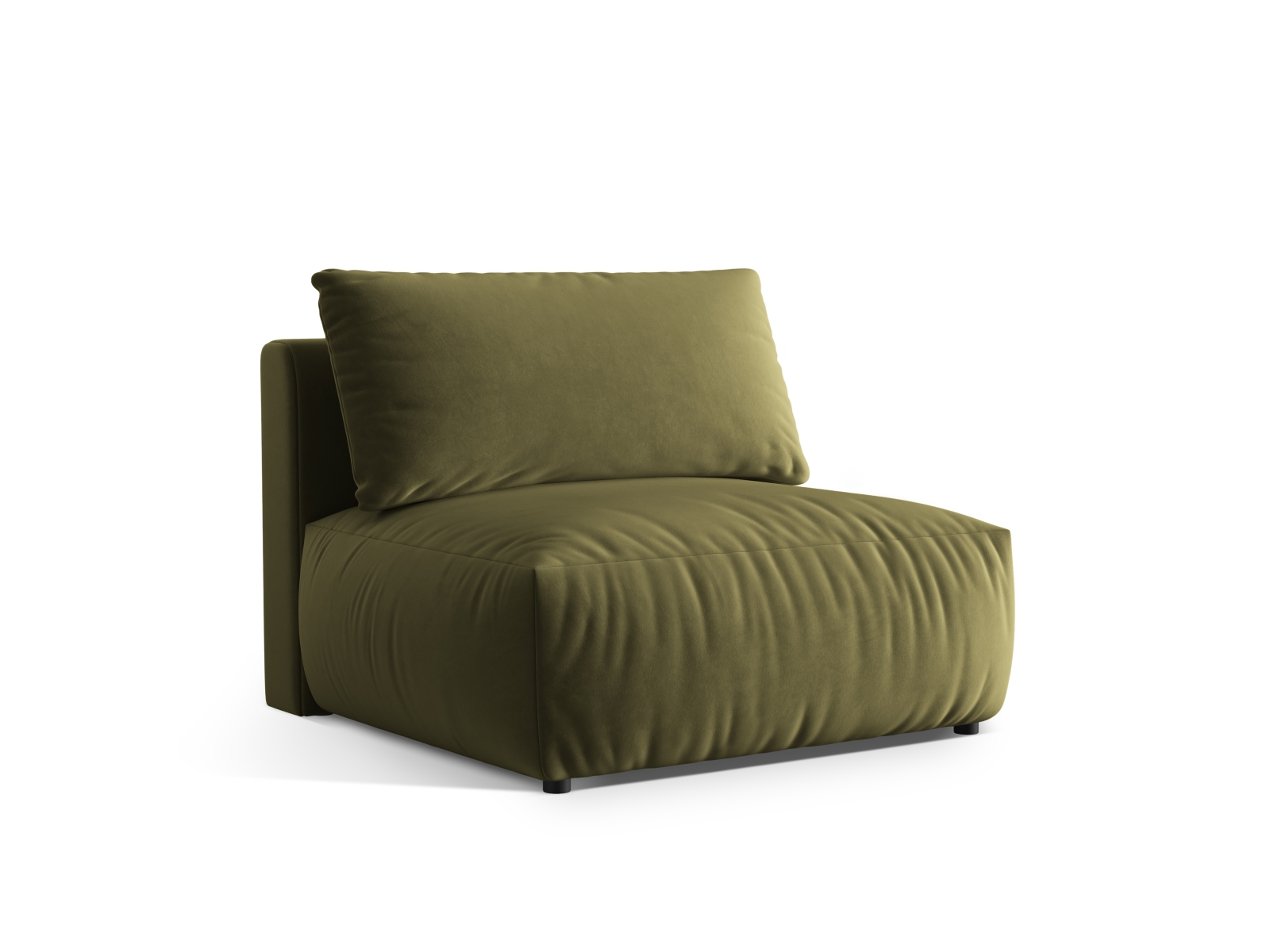 Velvet Modul Armless, "Chris", 1 Seat, 105x100x80