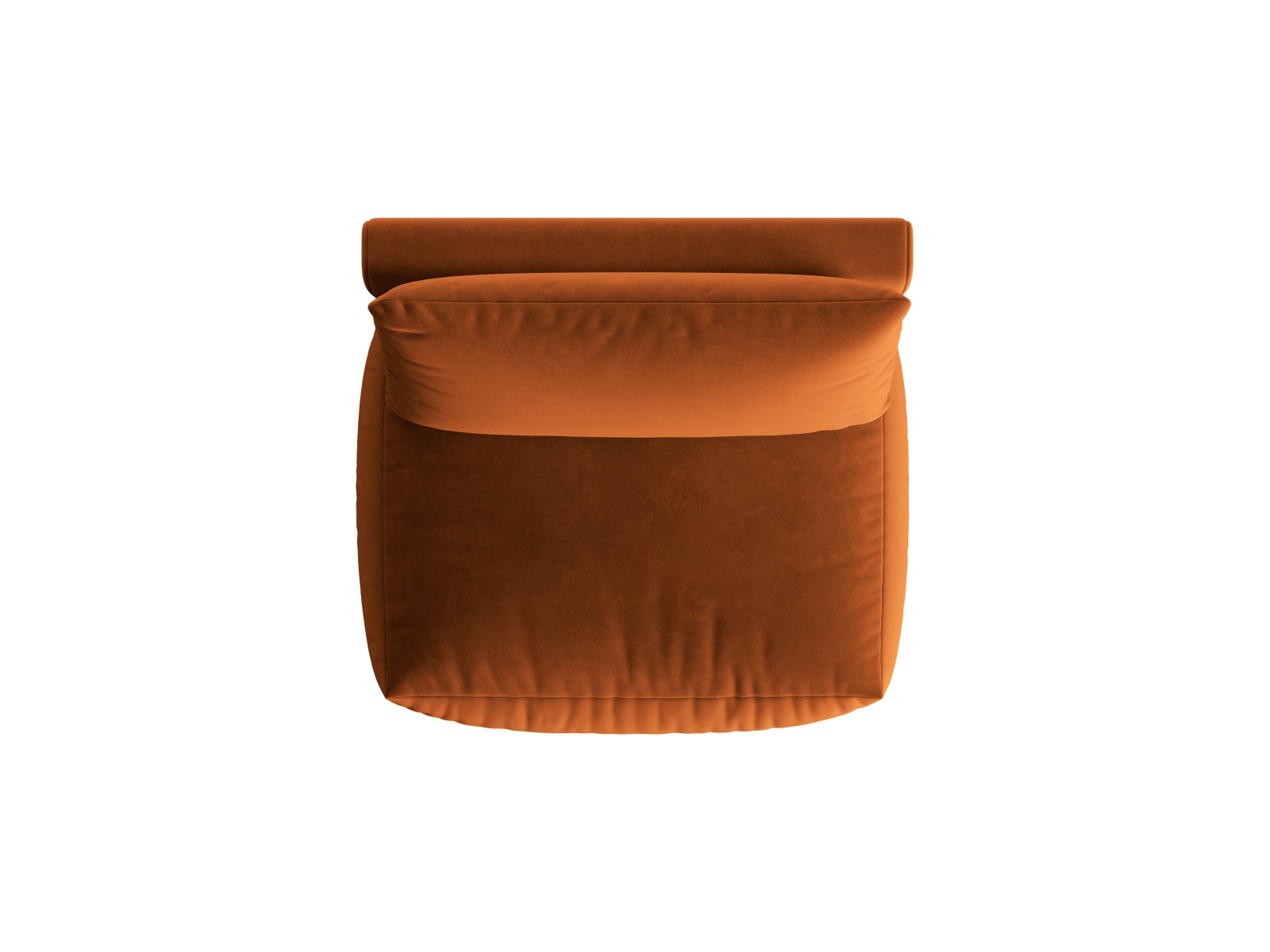 Velvet Modul Armless, "Chris", 1 Seat, 105x100x80