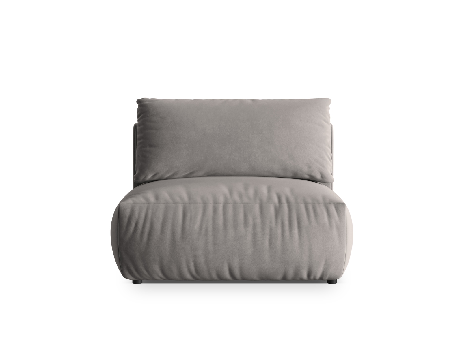 Velvet Modul Armless, "Chris", 1 Seat, 105x100x80