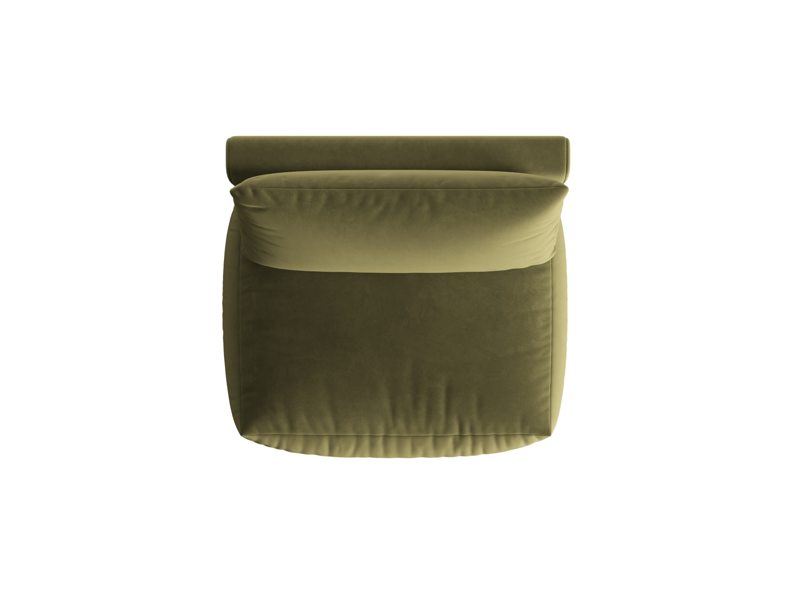 Velvet Modul Armless, "Chris", 1 Seat, 105x100x80