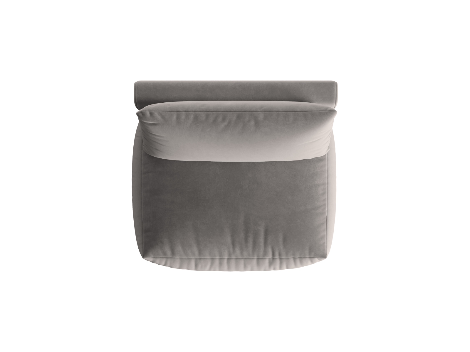 Velvet Modul Armless, "Chris", 1 Seat, 105x100x80