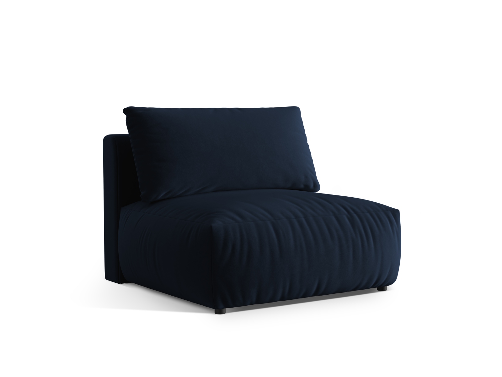 Velvet Modul Armless, "Chris", 1 Seat, 105x100x80