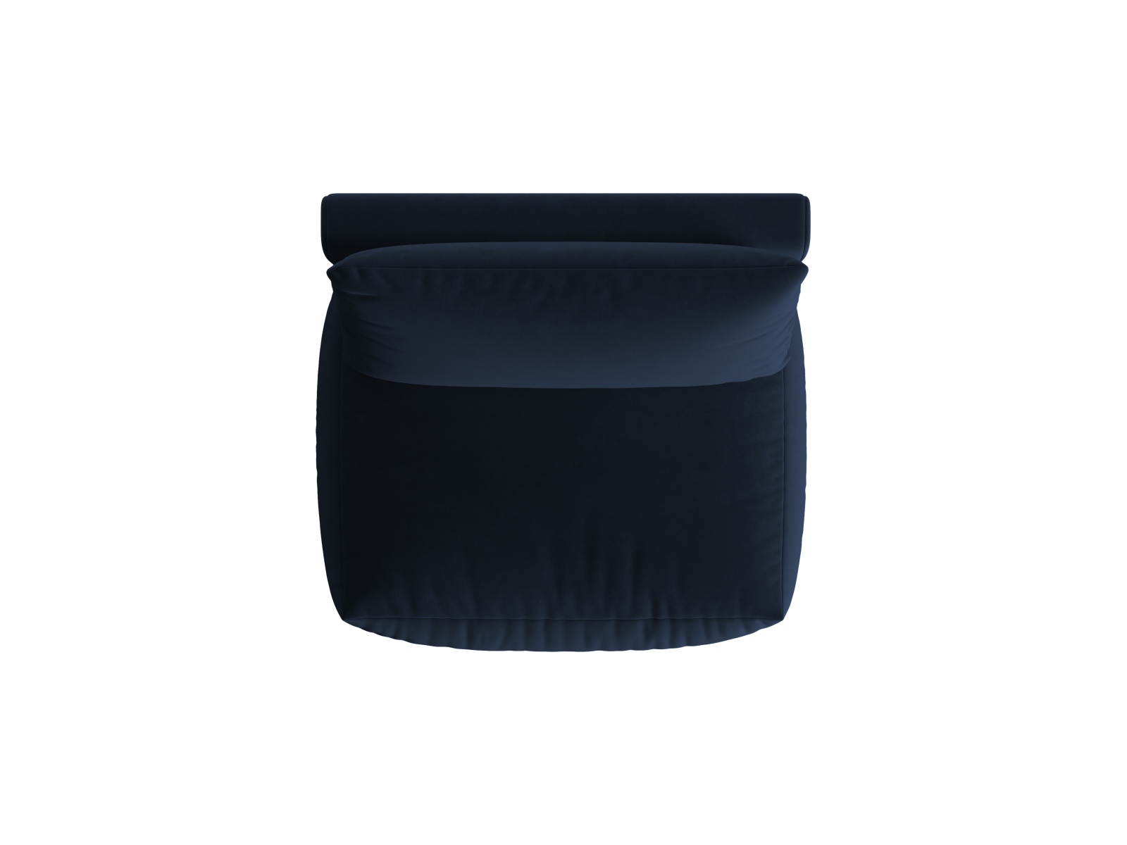 Velvet Modul Armless, "Chris", 1 Seat, 105x100x80
