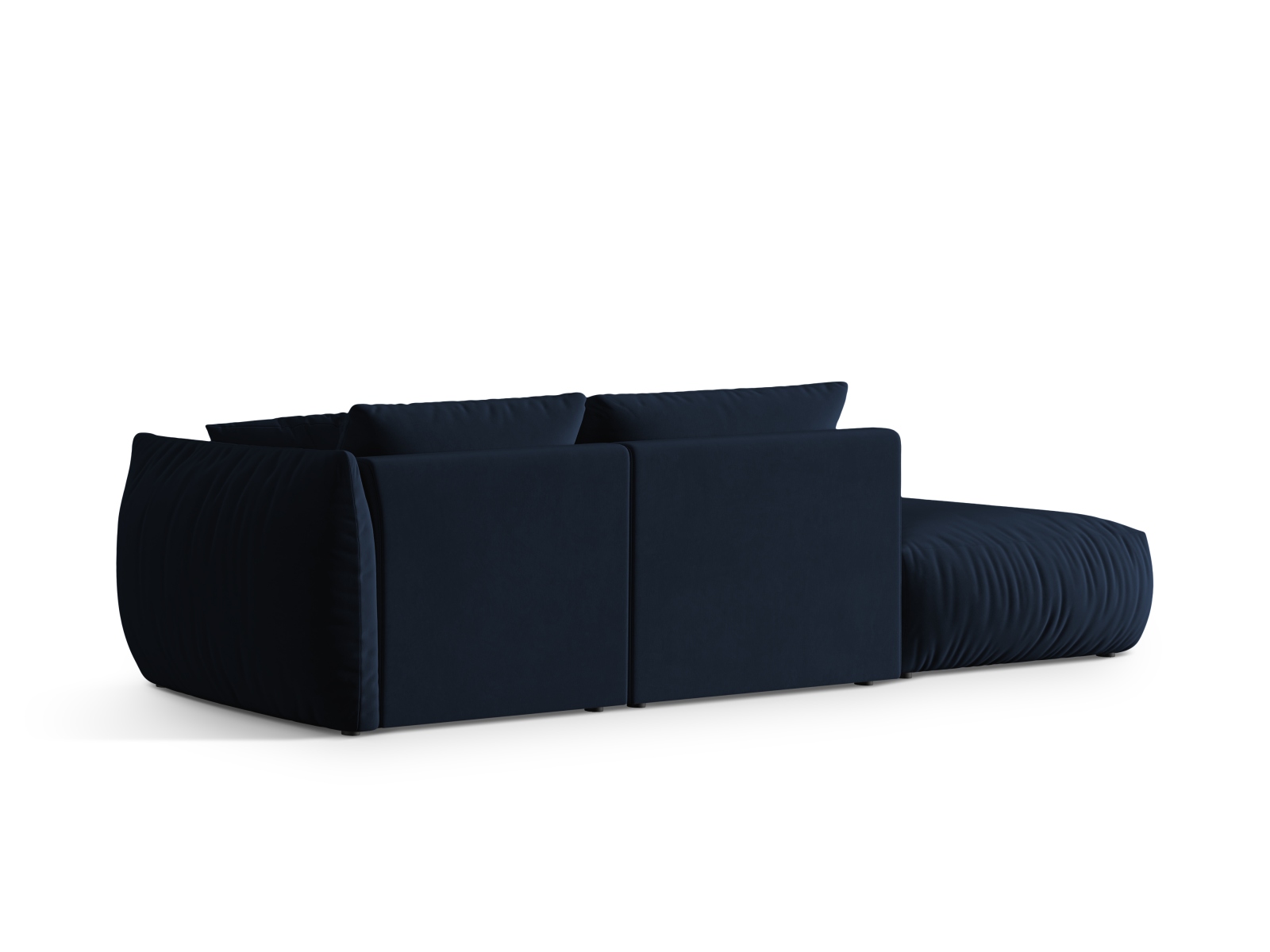 Velvet Left Modular Sofa, "Chris", 3 Seats, 315x100x80