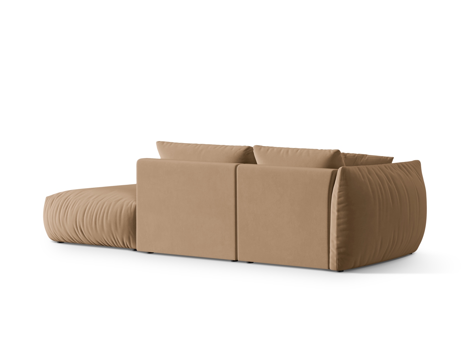 Velvet Right Modular Sofa, "Chris", 3 Seats, 315x100x80