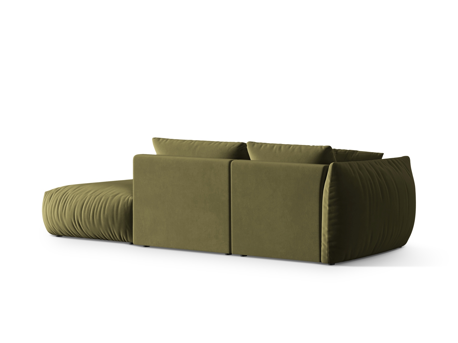 Velvet Right Modular Sofa, "Chris", 3 Seats, 315x100x80
