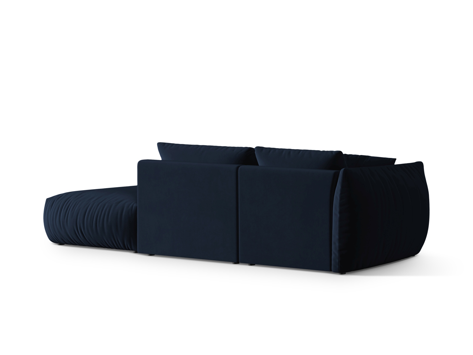 Velvet Right Modular Sofa, "Chris", 3 Seats, 315x100x80