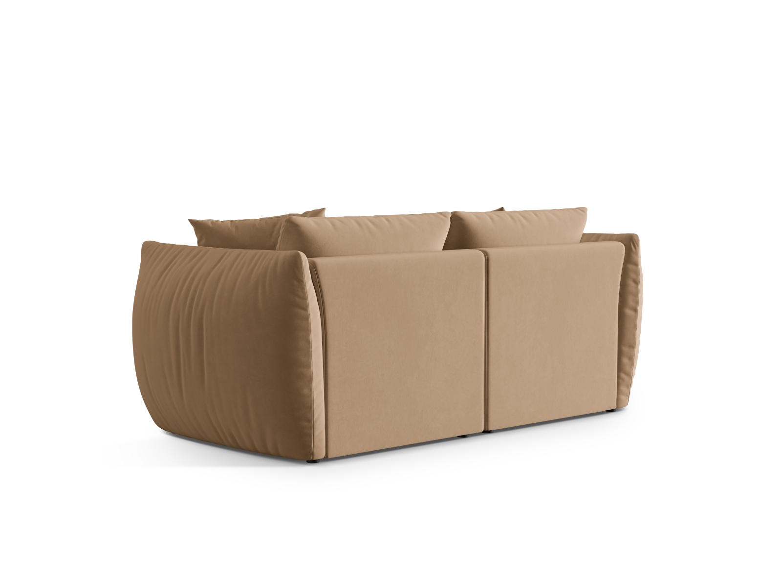 Velvet Modular Sofa, "Chris", 3 Seats, 220x100x80