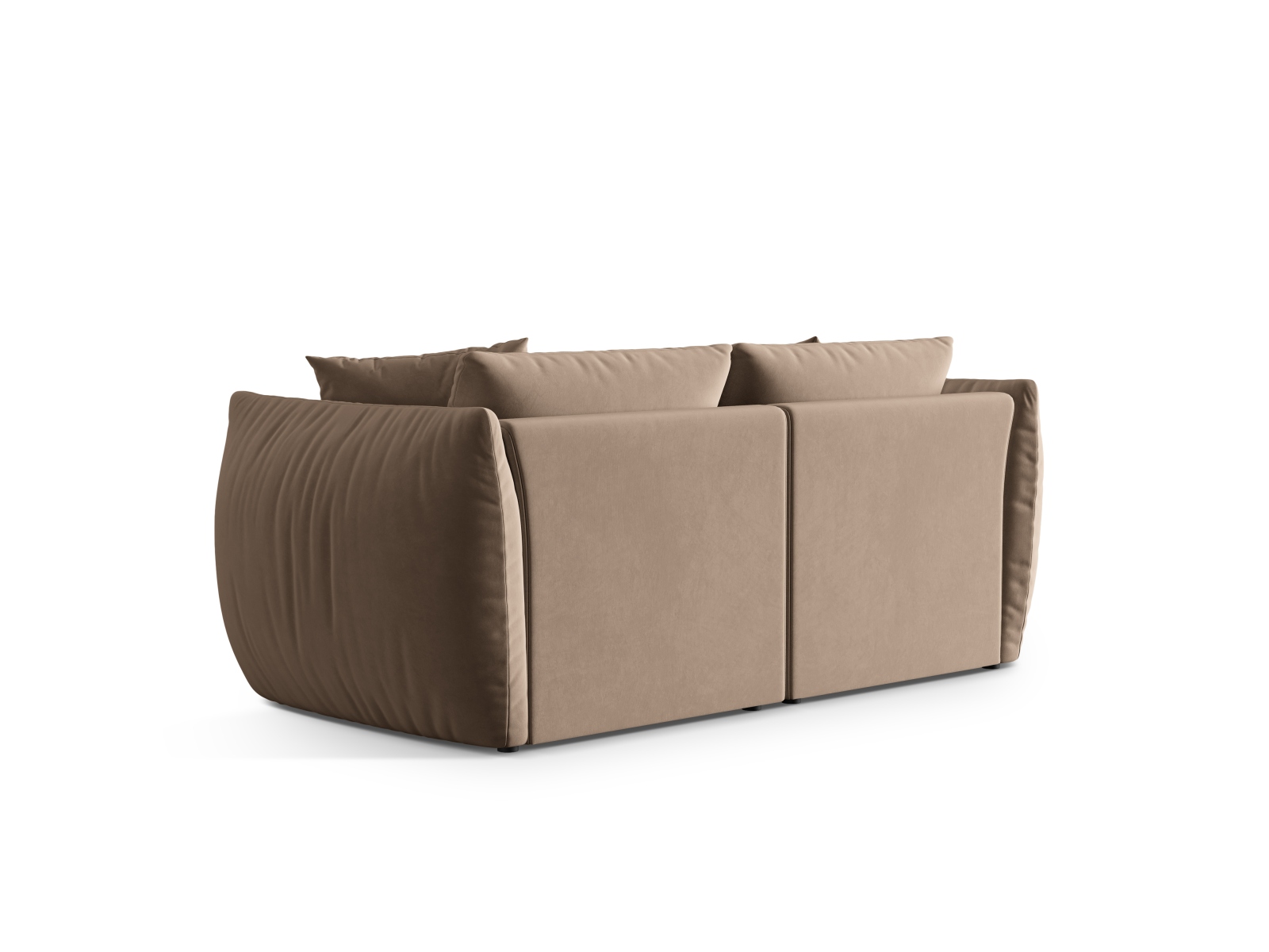 Velvet Modular Sofa, "Chris", 3 Seats, 220x100x80