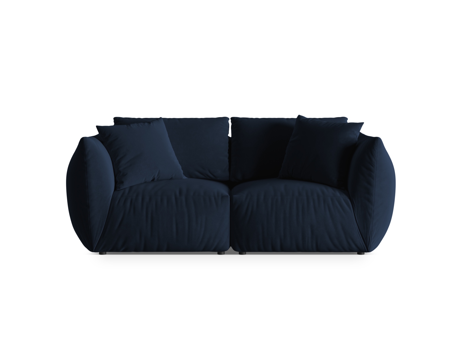 Velvet Modular Sofa, "Chris", 3 Seats, 220x100x80