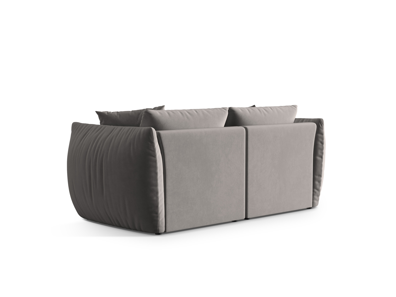 Velvet Modular Sofa, "Chris", 3 Seats, 220x100x80