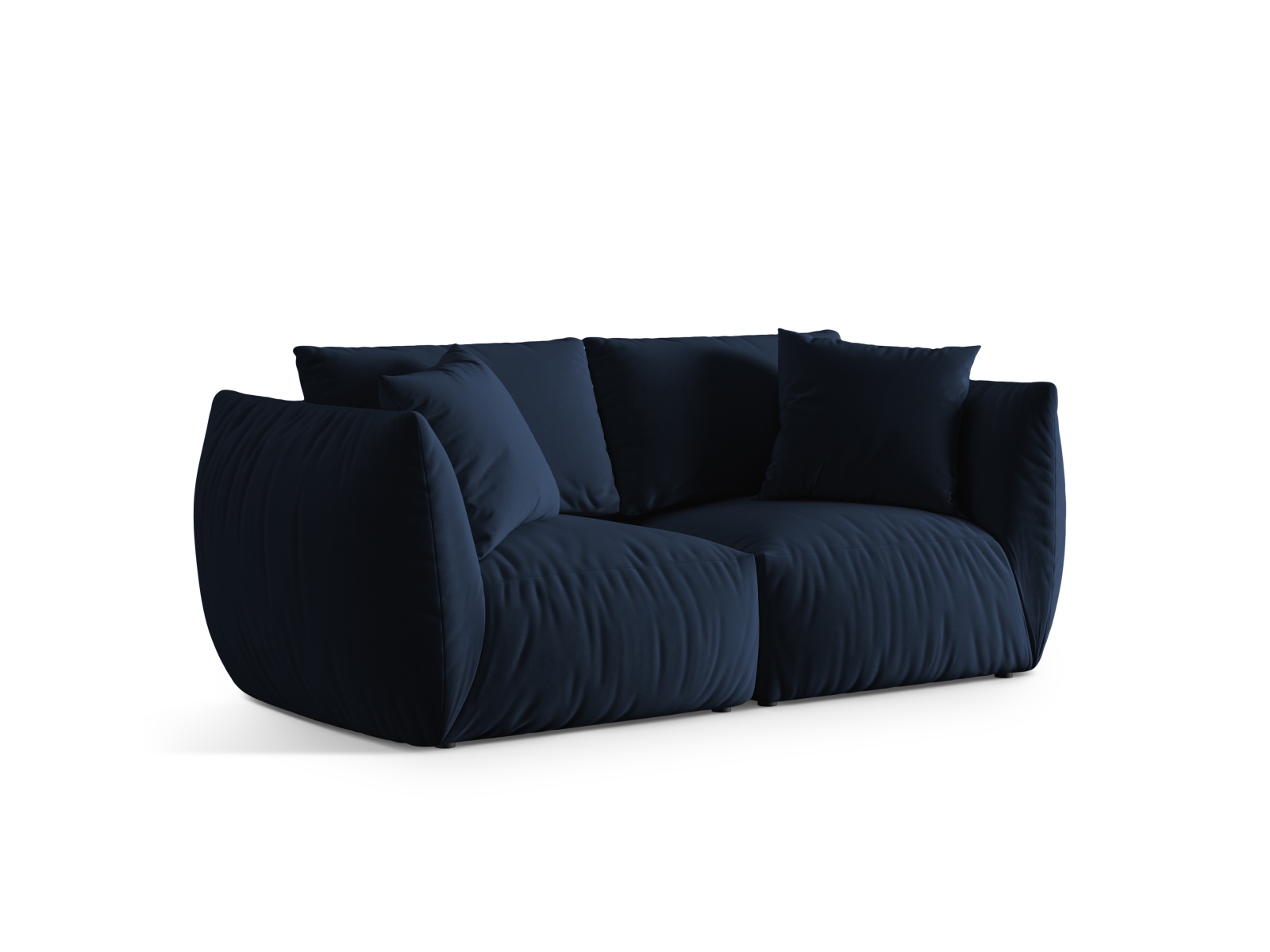 Velvet Modular Sofa, "Chris", 3 Seats, 220x100x80