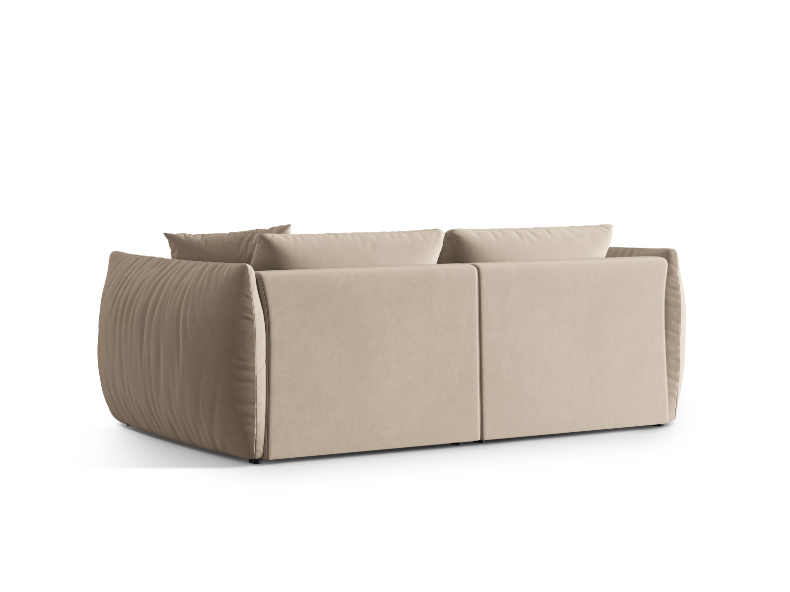 Velvet Modular Sofa, "Chris", 4 Seats, 260x100x80
