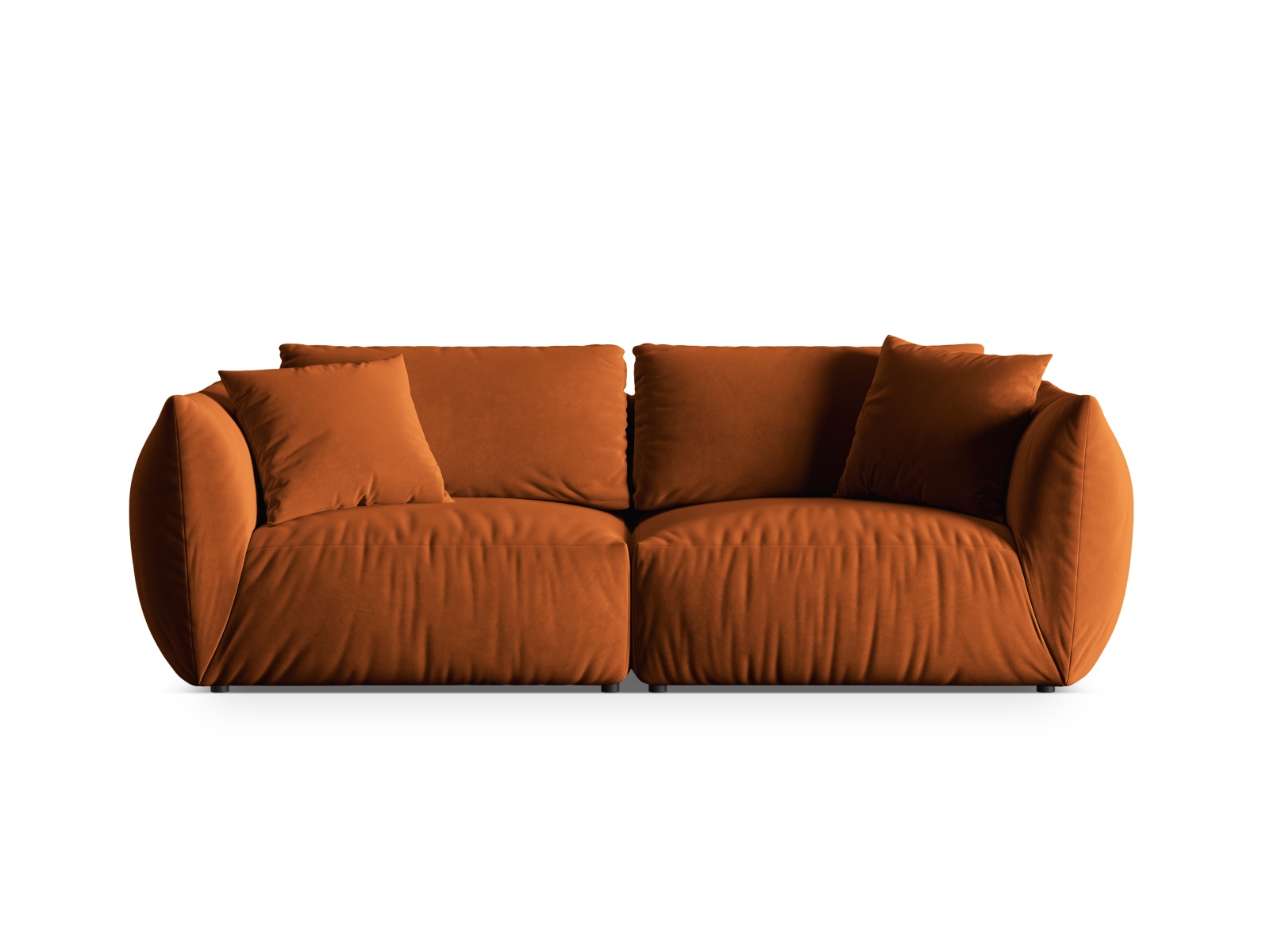 Velvet Modular Sofa, "Chris", 4 Seats, 260x100x80
