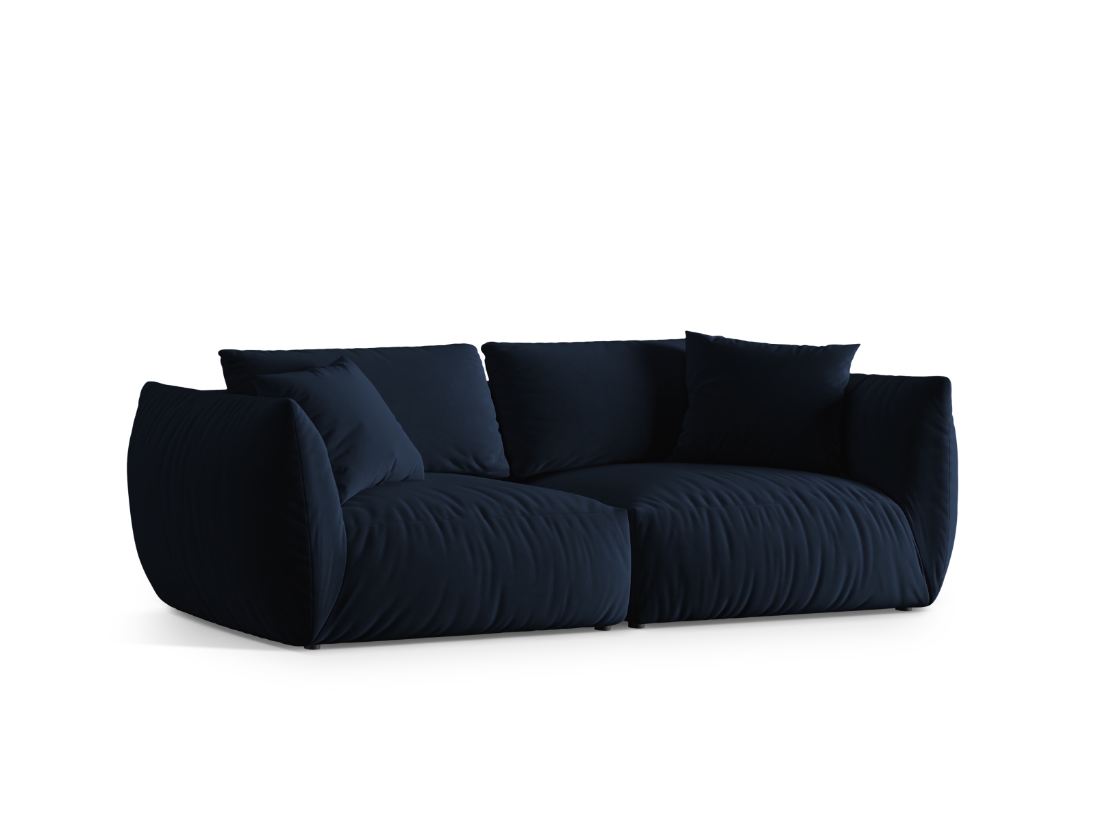 Velvet Modular Sofa, "Chris", 4 Seats, 260x100x80