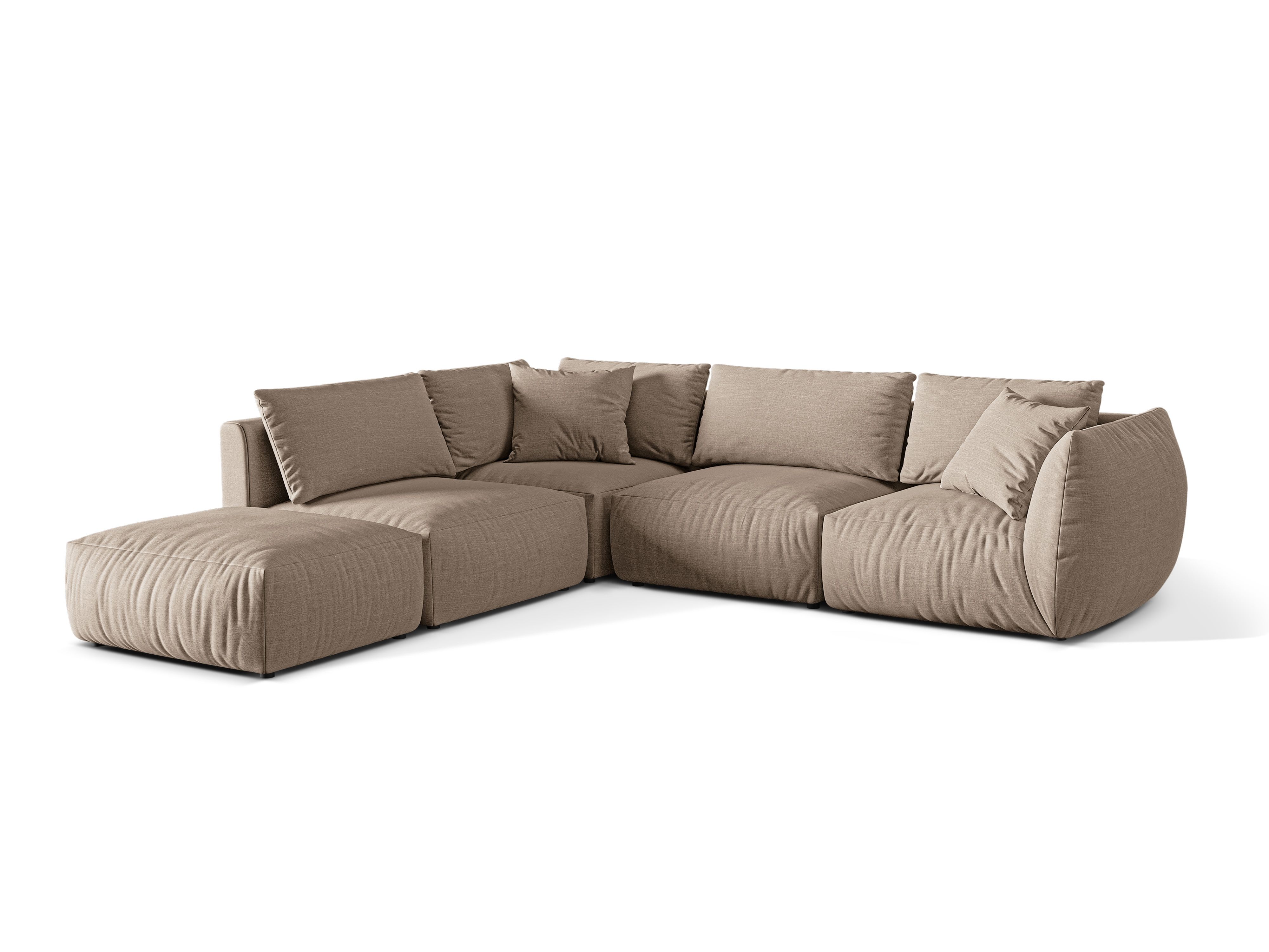 Modular Left Corner Sofa, "Chris", 4 Seats, 295x290x80