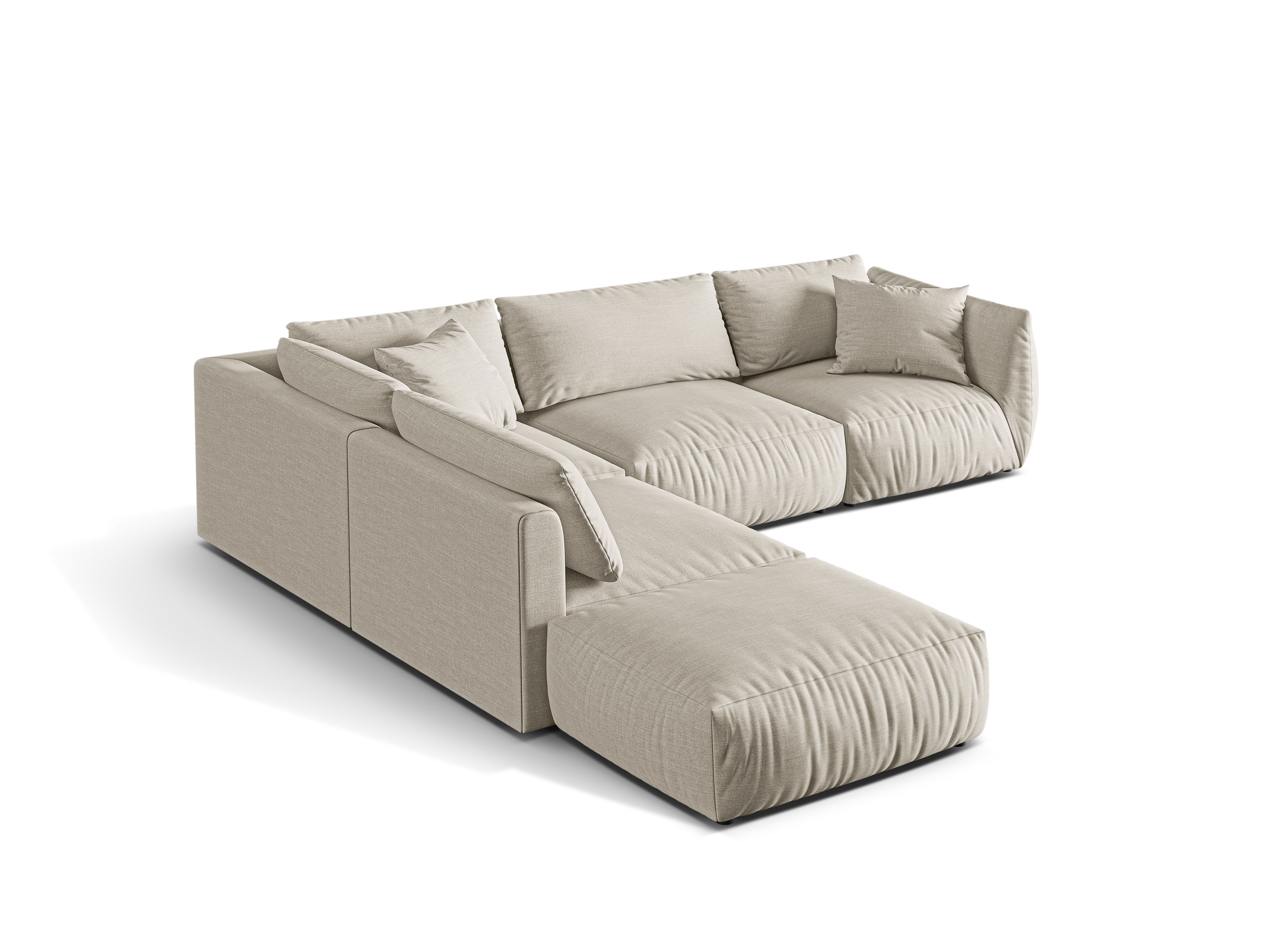 Modular Left Corner Sofa, "Chris", 4 Seats, 295x290x80