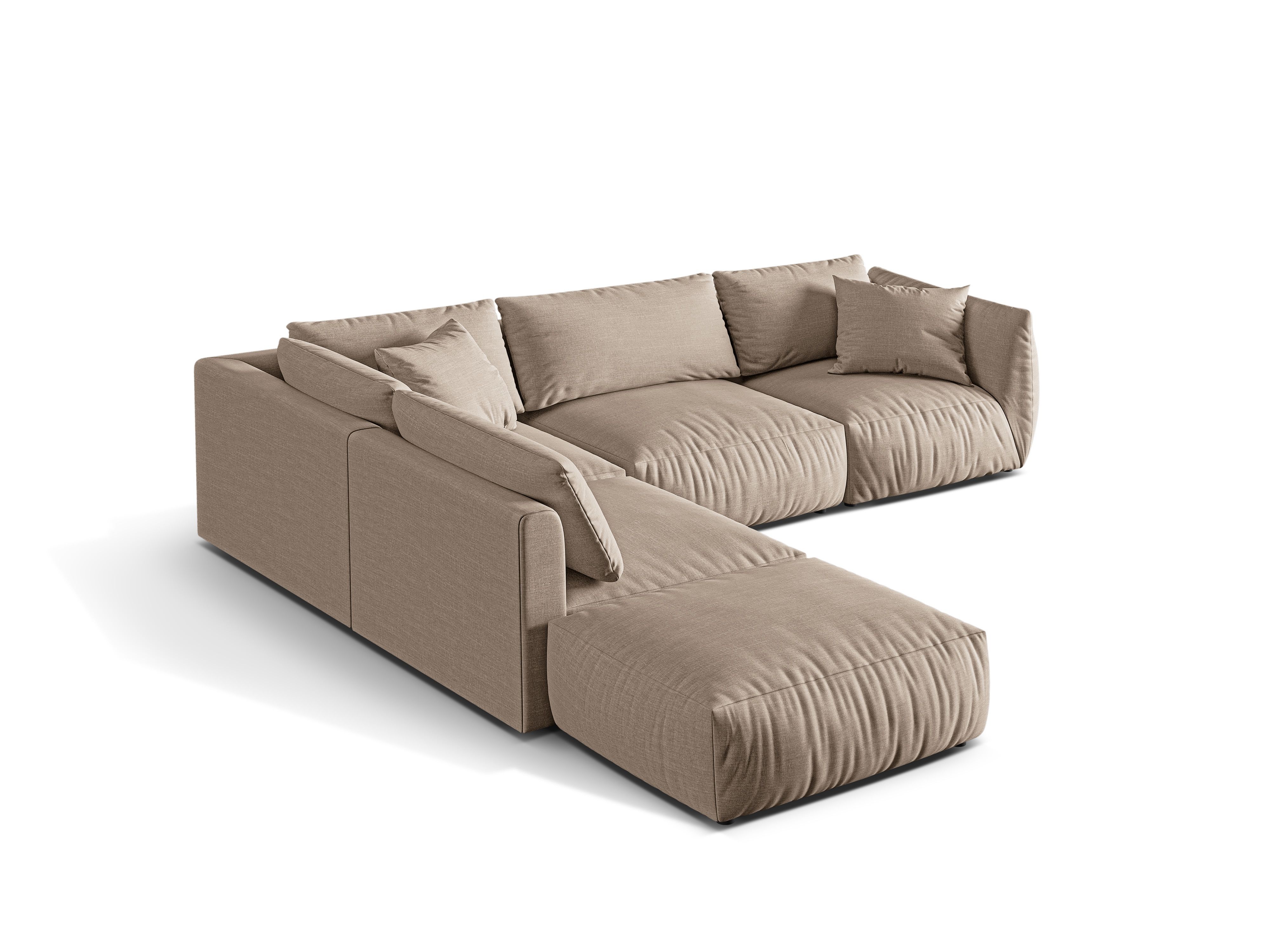 Modular Left Corner Sofa, "Chris", 4 Seats, 295x290x80
