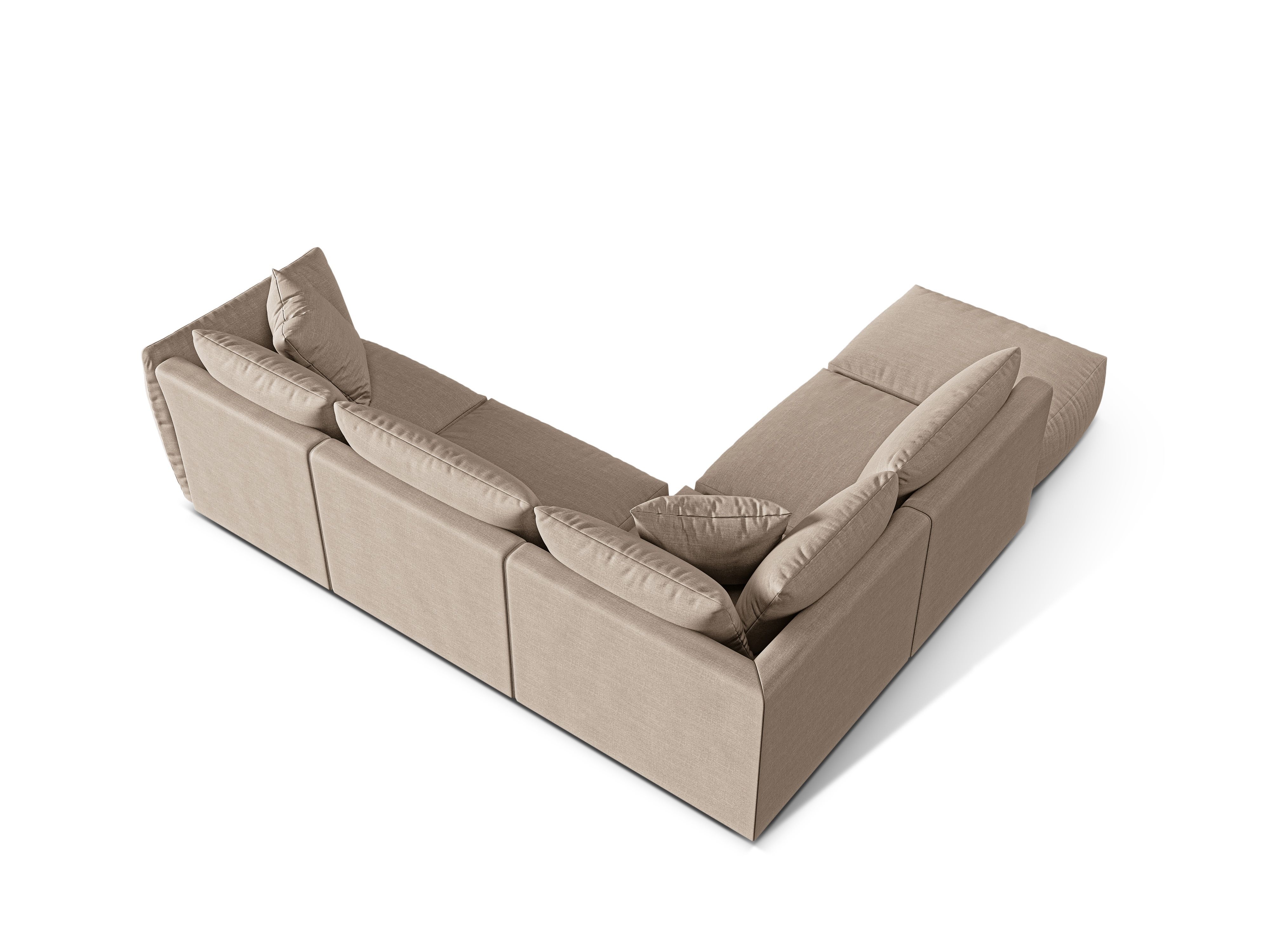 Modular Left Corner Sofa, "Chris", 4 Seats, 295x290x80