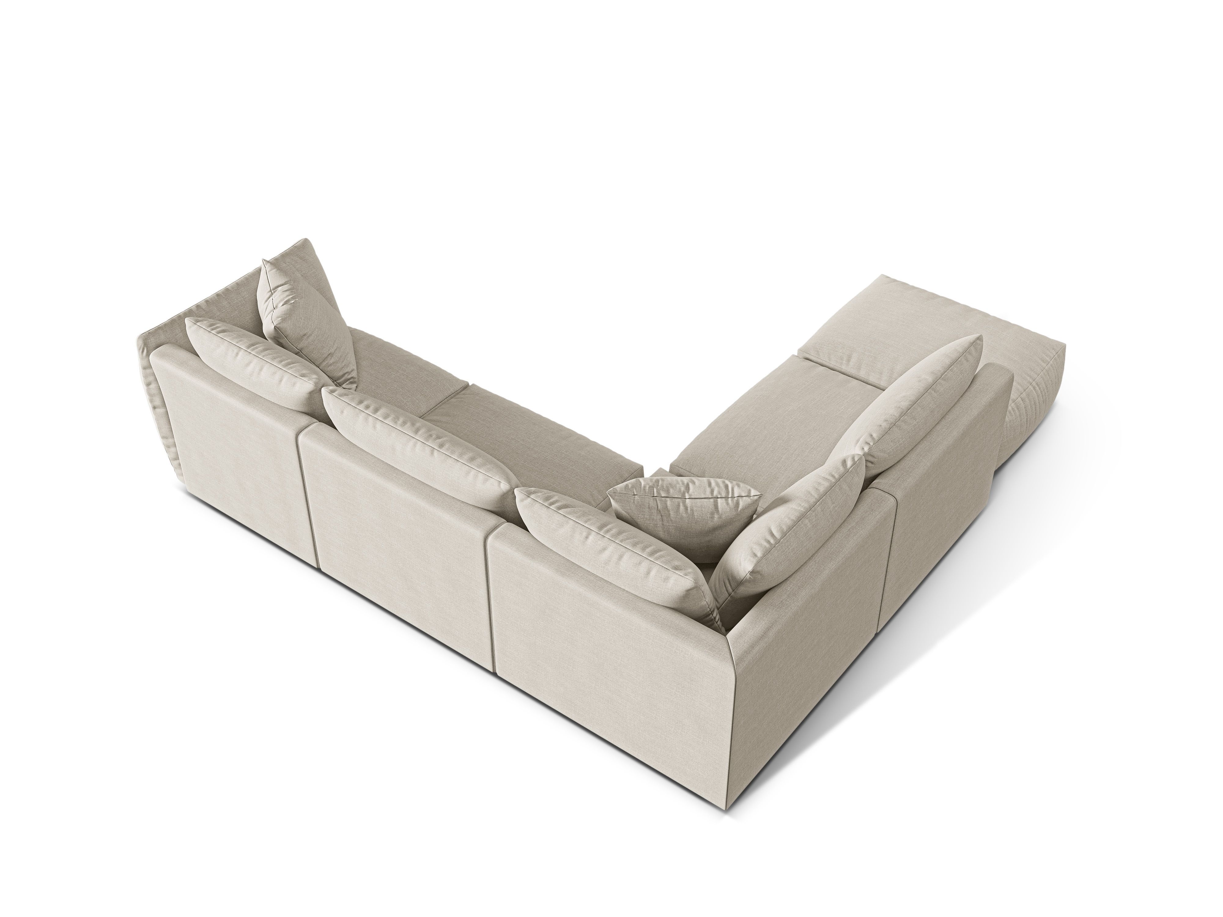 Modular Left Corner Sofa, "Chris", 4 Seats, 295x290x80